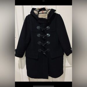 Burberry Black Pea Coat